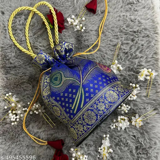 Elite Blue pouch Bag for Stylish Occasions
